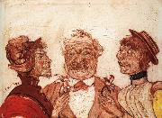 James Ensor Mr.and Mrs.Rousseau Speaking with Sophie Yoteko oil painting reproduction